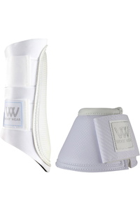 Woof Wear Club Brushing Boots & Pro Overreach Boots Bundle WB0003WB0051 - White